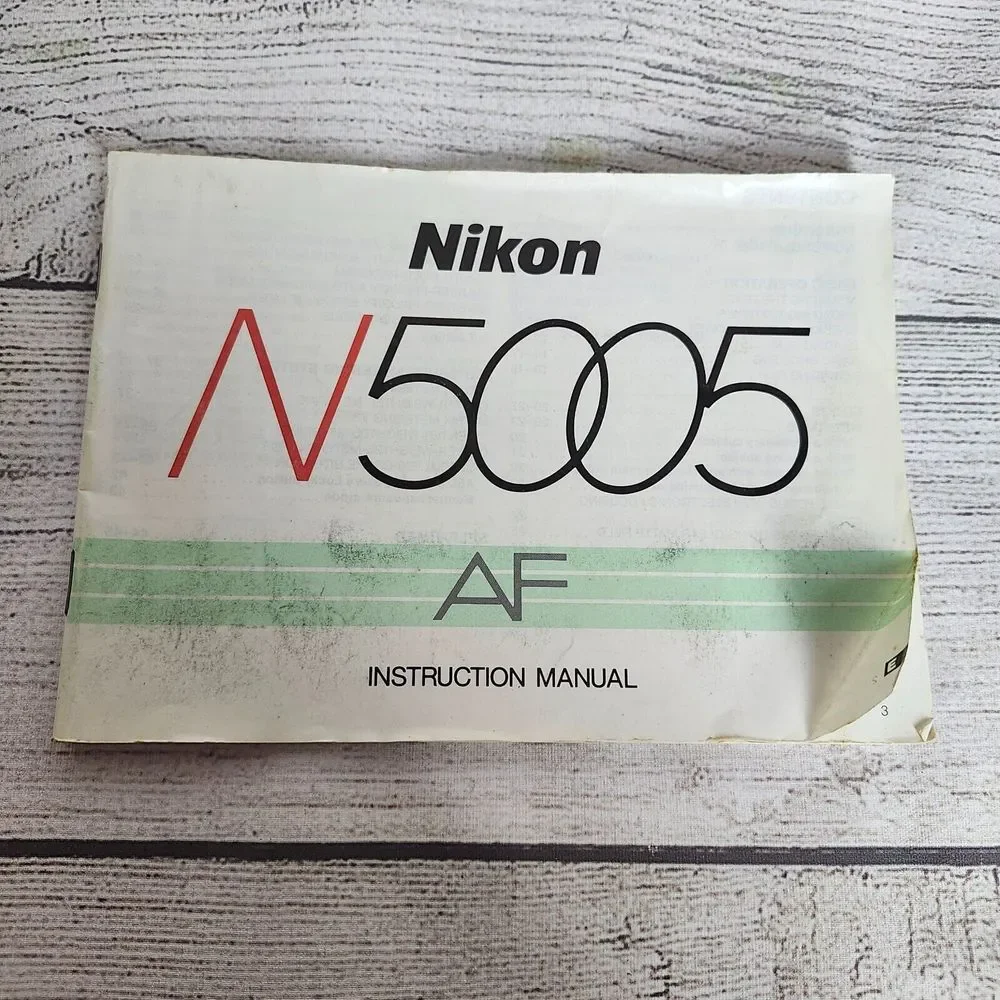 Original Nikon N5005 AF Instruction Manual Plus Kodak How to Take Pictures Book